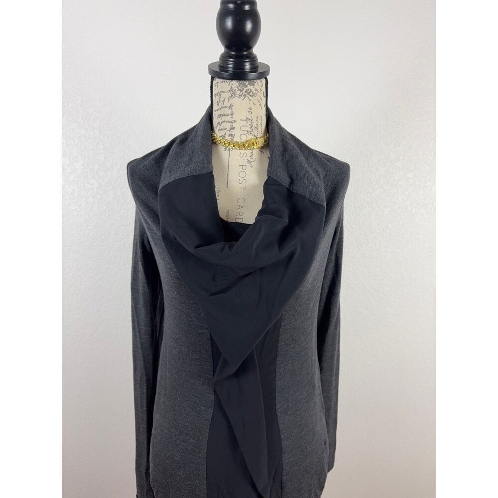 B45 BRUNELLO CUCINELLI Draped Wool Sweater Dress Womens 2 Old Money Minimalist - Picture 2 of 8